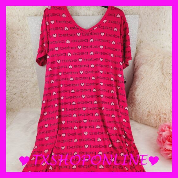 💗👗Bebe sleepwear plus size sleepshirt👗 💗NWT - Picture 3 of 3